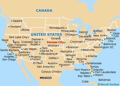 Orientation: Area Map of Kansas City and North America - Kansas City, 