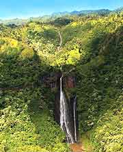 Manawaiopuna Falls photograph (Jurassic Park Falls)