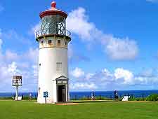 Close-up picture of the Kilauea Point Lighthouse