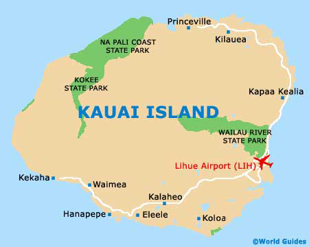 Kauai map