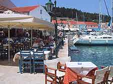 Photo of waterfront restaurant in Fiskardo, Kefalonia, Greece