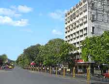 Photograph showing the Ashutosh Mukherjee Road