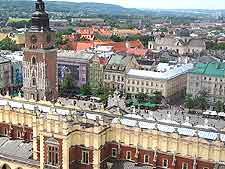 Aerial view of the city centre