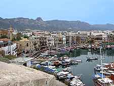 Aerial view of the harbour