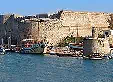 Harbour view of castle walls