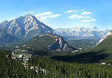 Scenic panoramic image of the Bow Valley Provincial Park