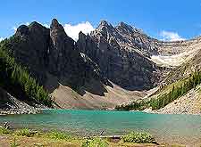 Picture showing the surrounding mountain peaks