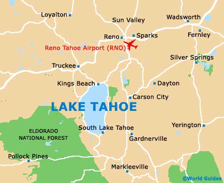 Lake Tahoe map