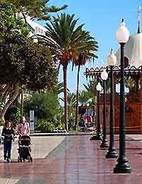 Photo of the shopping area of Arrecife, Lanzarote