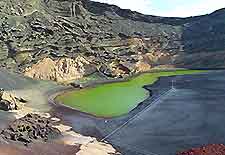 Photo of the natural Lanzarote landmark of El Golfo