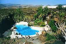 Aerial photo of Los Jameos del Agua, Lanzarote