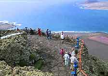 Scene from the Lanzarote view point Mirador del Rio