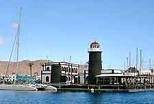 View across the Rubico Marina, Lanzarote