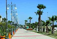 Summer photograph of the seafront promenade