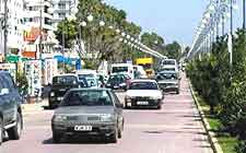 Image of traffic on seafront promenade