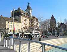 Lausanne Ouchy harbourfront photograph