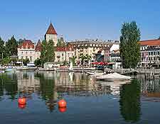 Picture of the Ouchy harbourfront at Lausanne