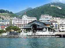 Picture of Montreux city and Lake Geneva