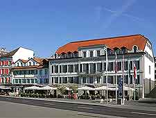 View of restaurant in the district of Ouchy