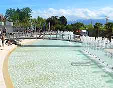 Picture of fountains in central Ouchy