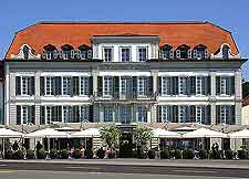 Lausanne hotel / restaurant picture, taken in the Port de Ouchy