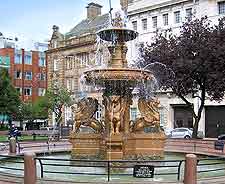 Leicester Gay Scene: Photo of the Town Hall Square fountain