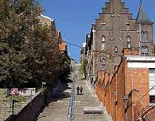 Liege Tourist Information and Tourism: Picture showing the famous Montagne de Bueren