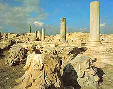 Ancient Amathos image, showing remains of temple columns