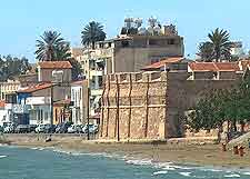 Picture of beachfront and historic architecture