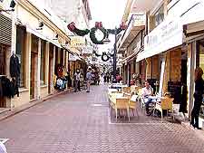 Image showing shops and al fresco tables