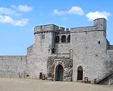 Photo showing the front of King John's Castle