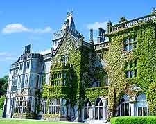 Close-up picture of the Adare Manor Hotel
