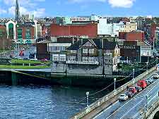 Riverfront view, showing Sarsfield Bridge