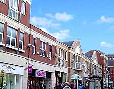 Further view of shops in the city centre