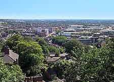 Aerial cityscape picture