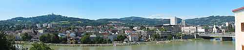 Panoramic picture of the Danube River