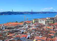 Lisbon Airport (LIS) Information: Aerial photo of the city's coastline