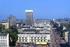 Panoramic photo of the city