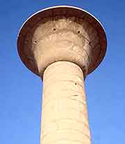 Close up photo of the pillar at the Karnak Temple