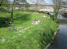 Photo showing riverbank in the City Park