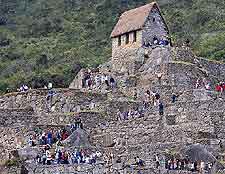 Machu Picchu image showing the Hut of the Caretaker