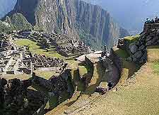 View of the Machu Picchu ruins