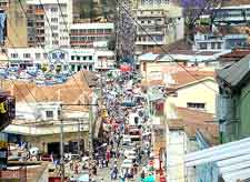 Aerial view of the Antananarivo cityscape