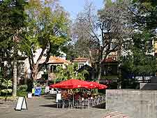 Image showing outdoor cafe tables