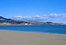 Malaga Beach view