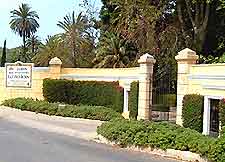 Snapsahot of the entrance to the Jardin Botanico Historico La Concepcion, Malaga