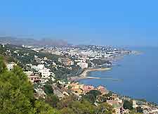 Malaga coastal view