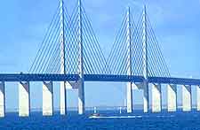 Malmo Airport (MMX) Airlines and Terminals: Picture of the famous Oresund Bridge