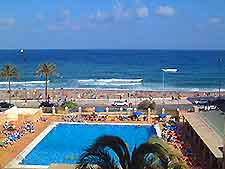 Image of Marbella coastline from a hotel