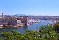 Scenic image showing the view over Marseille